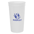 Big Game Stadium Cup, 32 oz - White - Silk Screen