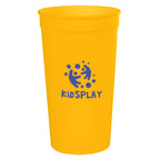 Big Game Stadium Cup, 32 oz - Yellow - Silk Screen