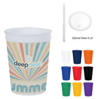 Big Game Stadium Cup in Full Color, 12 oz - Clear