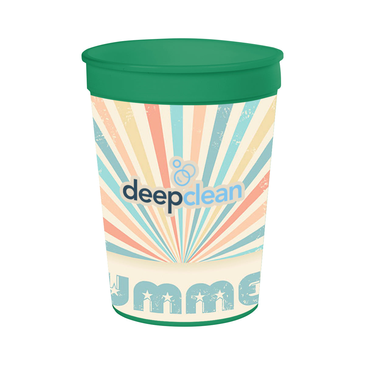 Big Game Stadium Cup in Full Color, 12 oz - Green - Colorbrite