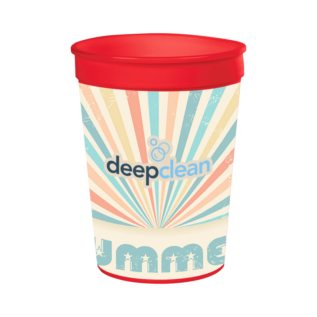 Big Game Stadium Cup in Full Color, 12 oz - Red - Colorbrite