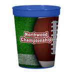 Big Game Stadium Cup in Full Color, 16 oz - Blue - 4CP