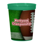 Big Game Stadium Cup in Full Color, 16 oz - Green - 4CP