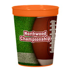 Big Game Stadium Cup in Full Color, 16 oz - Orange - 4CP