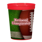 Big Game Stadium Cup in Full Color, 16 oz - Red - 4CP