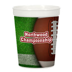 Big Game Stadium Cup in Full Color, 16 oz - White - 4CP