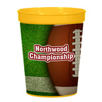 Big Game Stadium Cup in Full Color, 16 oz - Yellow - 4CP