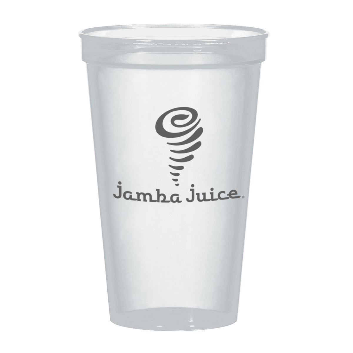 Big Game Stadium Cup in Full Color, 22 oz - Clear - Silk Screen