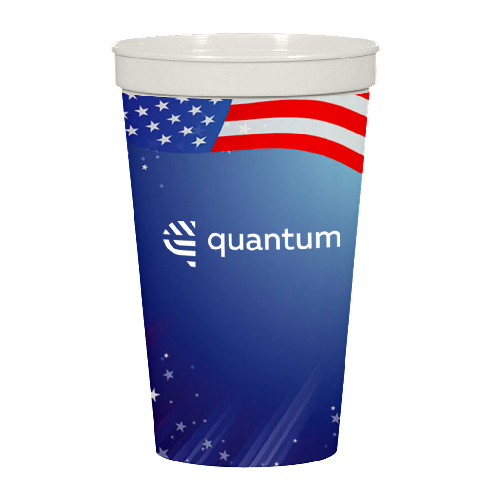 Big Game Stadium Cup in Full Color, 22 oz - White - Fullcolor