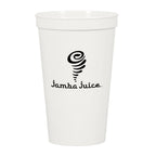 Big Game Stadium Cup in Full Color, 22 oz - White - Silk Screen