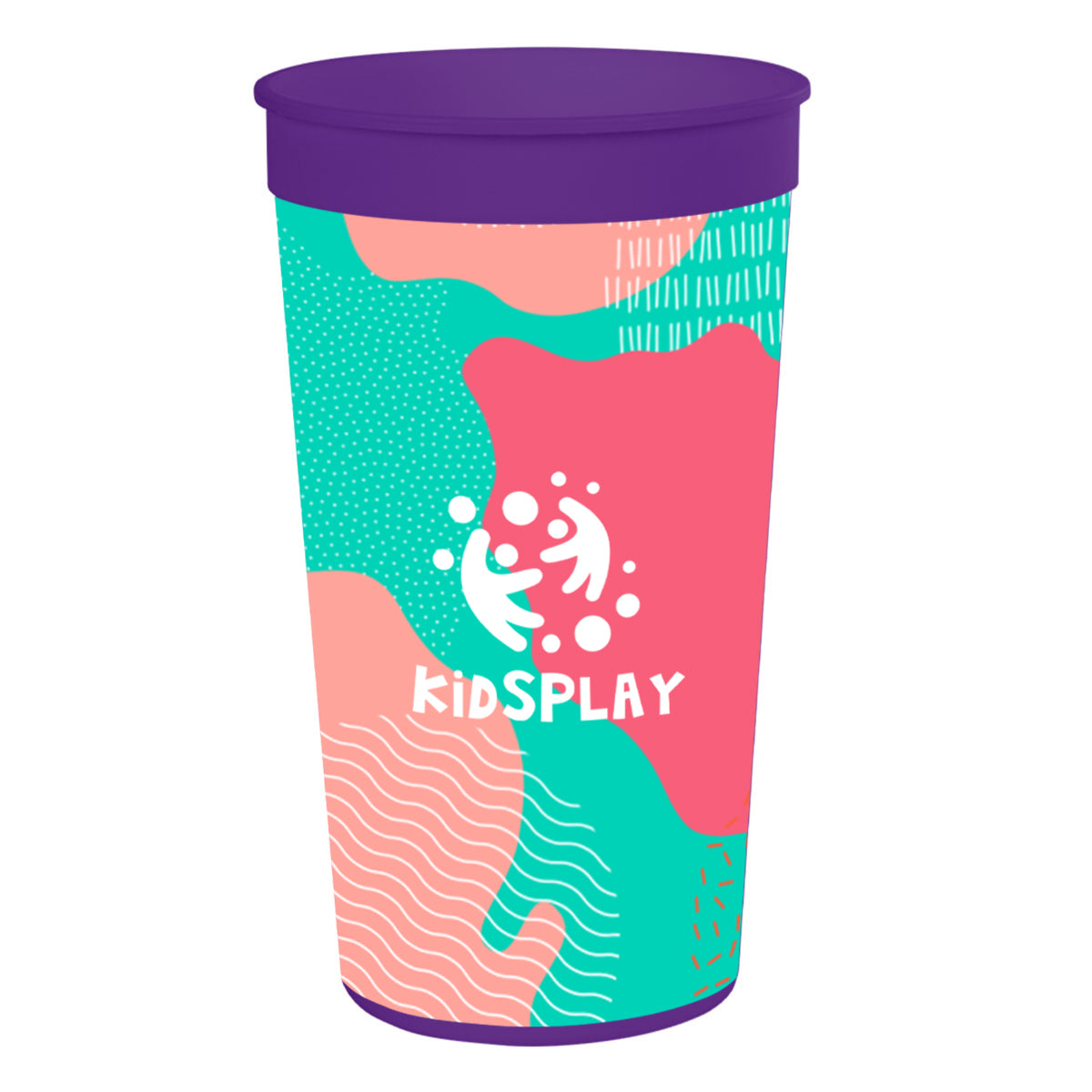 Big Game Stadium Cup in Full Color, 32 oz - Purple - 4CP