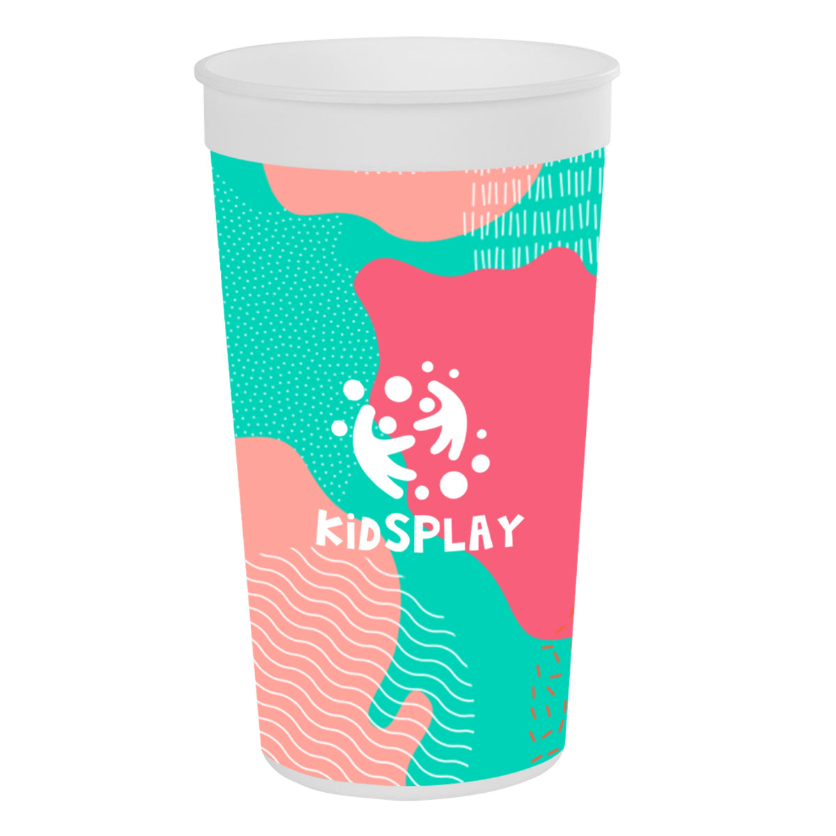 Big Game Stadium Cup in Full Color, 32 oz - White - Full Color