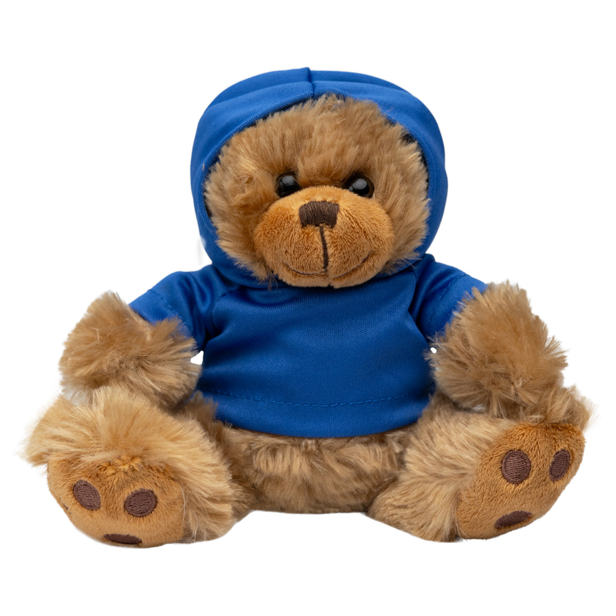 Big Paw Bear Plush Toy, 6 Inch - Brown - BEAR_HOODIE
