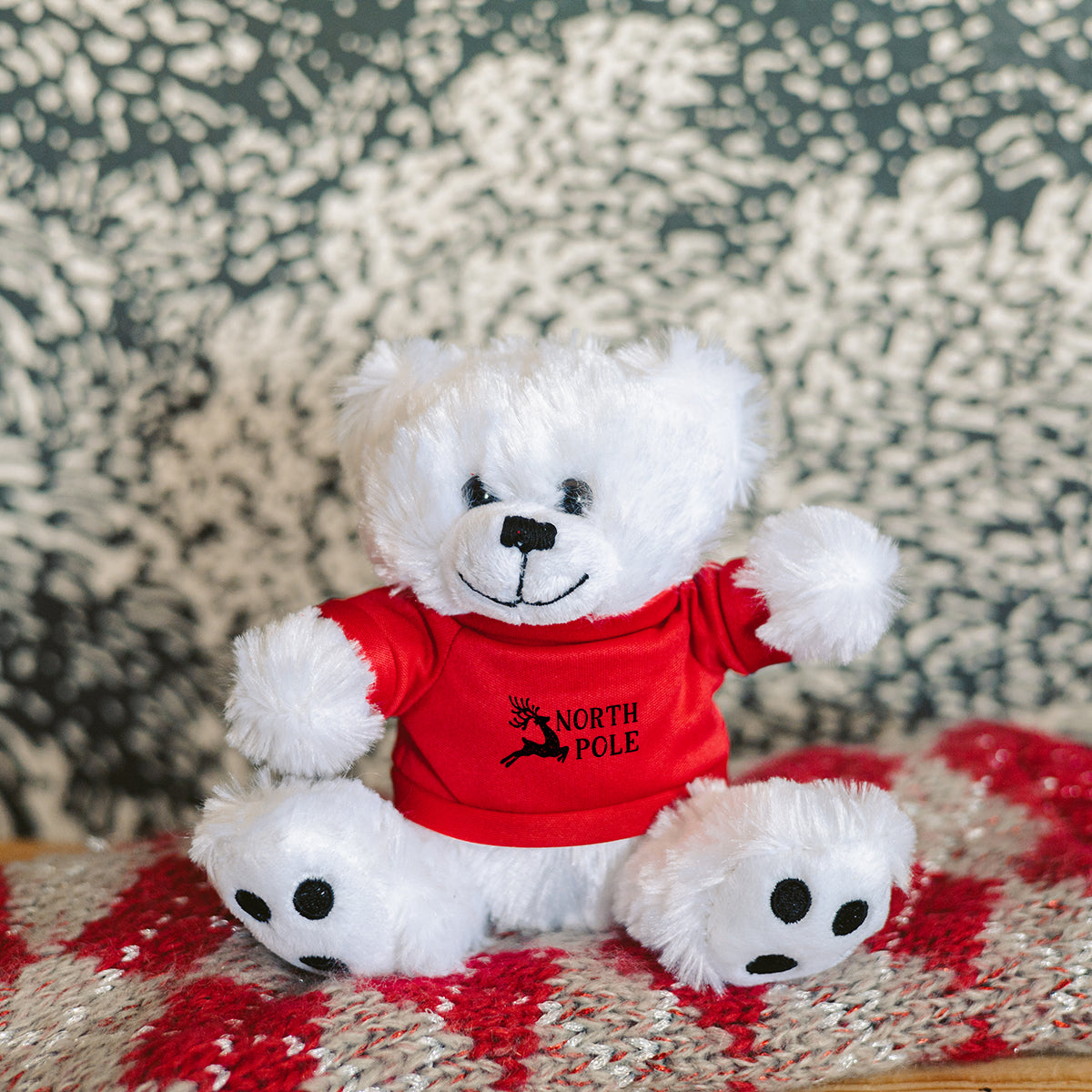 Big Paw Bear Plush Toy, 6 Inch - WHT_Lifestyle_SHIRT