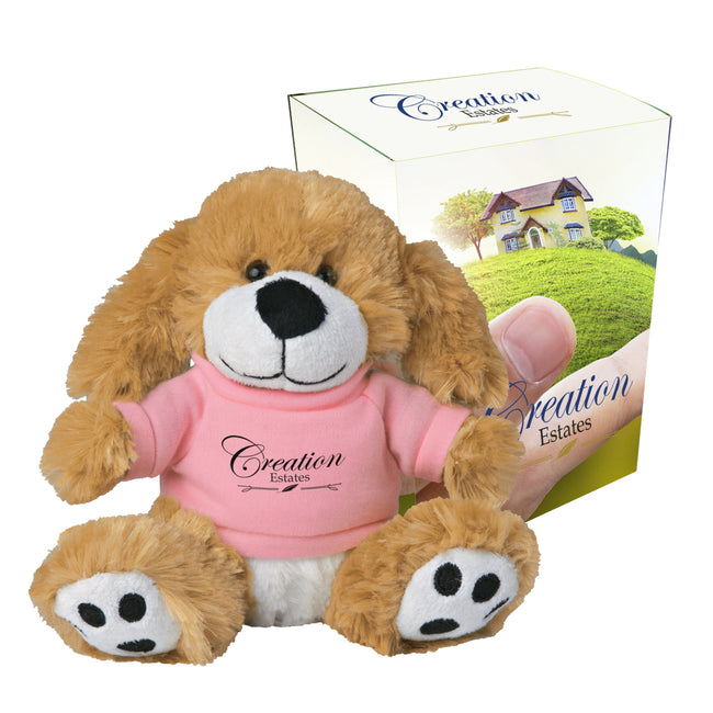Big Paw Dog Plush Toy, Boxed, 6 Inch