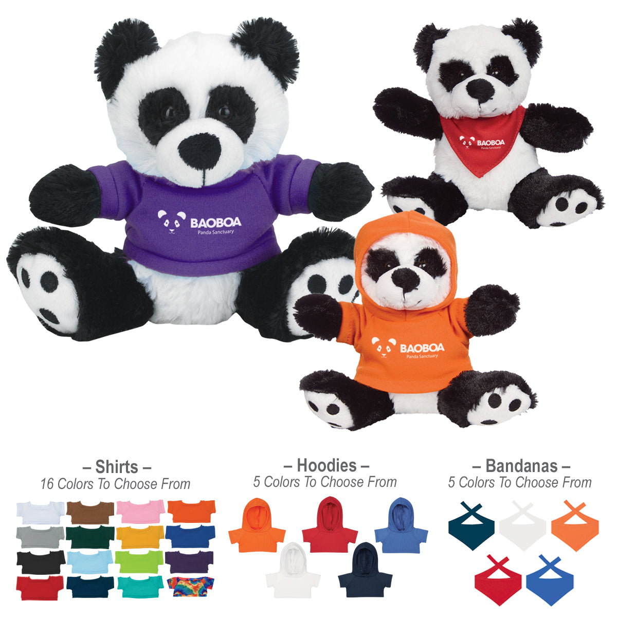 Big Paw Panda Plush Toy, 6 Inch