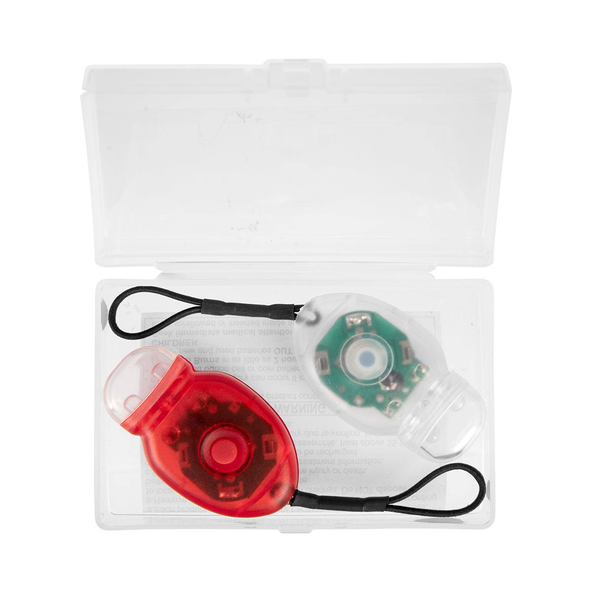 Bike Light Set in a Case - Clear - Open