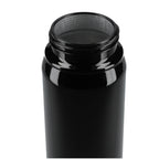 Billy Recycled Aluminum Straw Bottle with Bamboo Lid, 26 oz - Black - Top 3