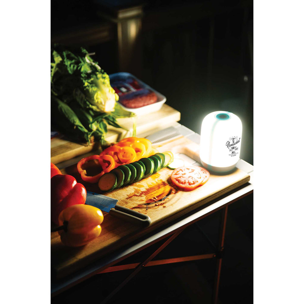 BioLite AlpenGlow Rechargeable Lantern, 250 Lumens - White/Turquoise - Front 2