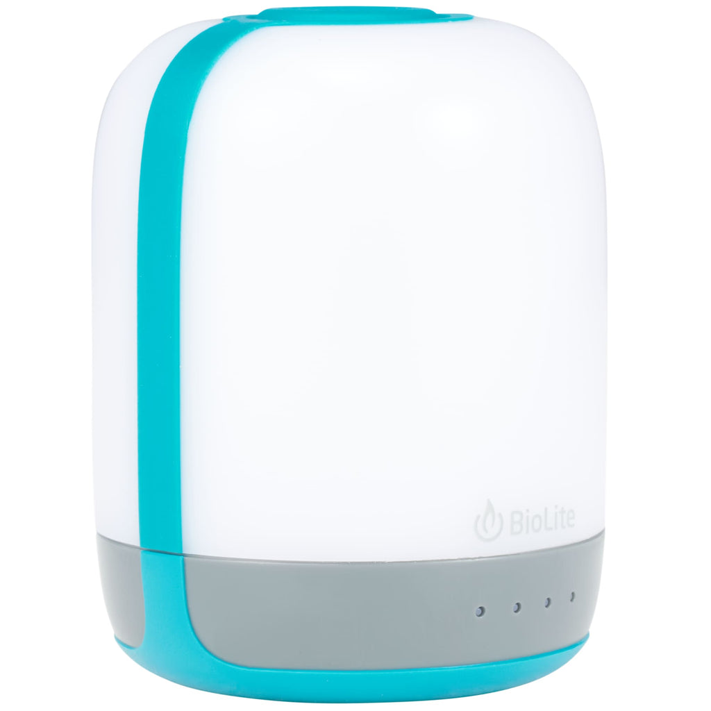 BioLite AlpenGlow Rechargeable Lantern, 250 Lumens - White/Turquoise - Right Angle 3