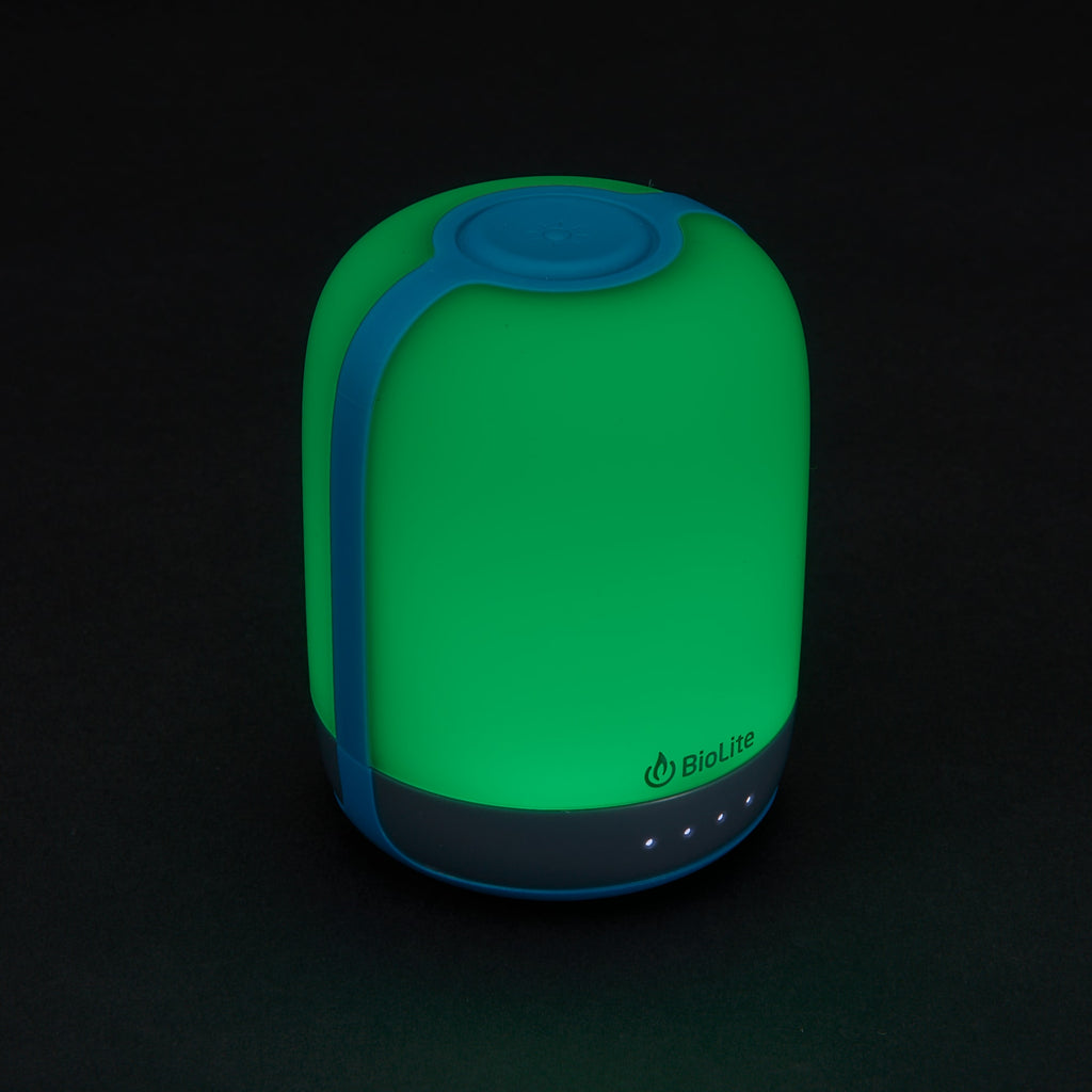 BioLite AlpenGlow Rechargeable Lantern, 250 Lumens - White/Turquoise - Right Angle 7