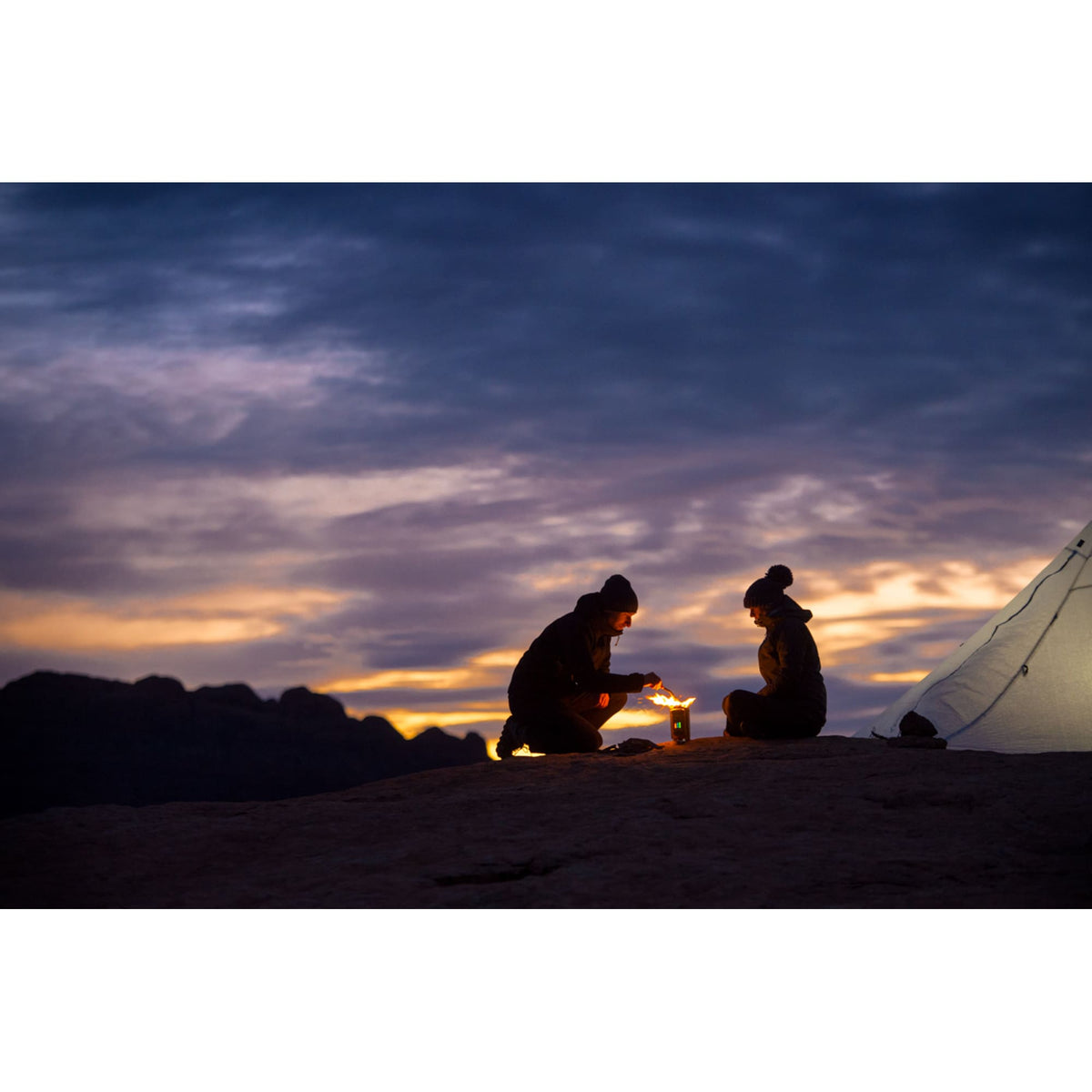 BioLite CampStove 2+ with USB Charging Laser Engraving - Orange - Front On Model 3