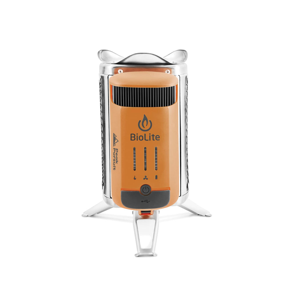 BioLite CampStove 2+ with USB Charging Laser Engraving - Orange - Front