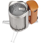 BioLite CampStove 2+ with USB Charging Laser Engraving - Orange - Right Angle 8