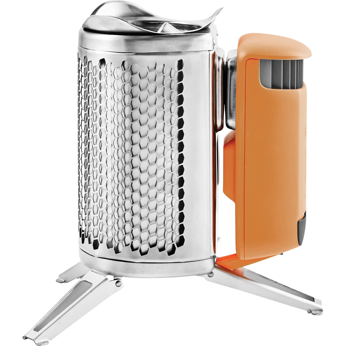 BioLite CampStove 2+ with USB Charging - Orange - Left Side 2