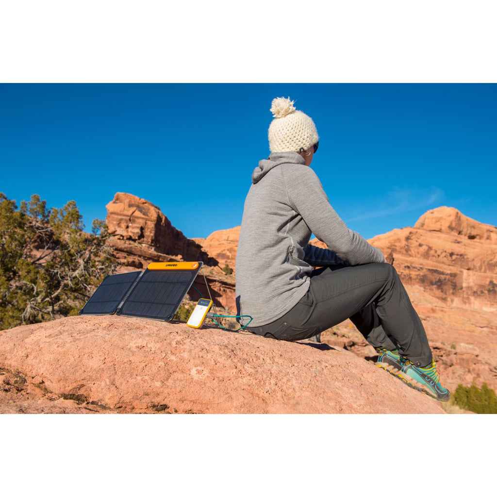BioLite SolarPanel 5+ with 3,200 mAh Battery Full Color - Orange - Front