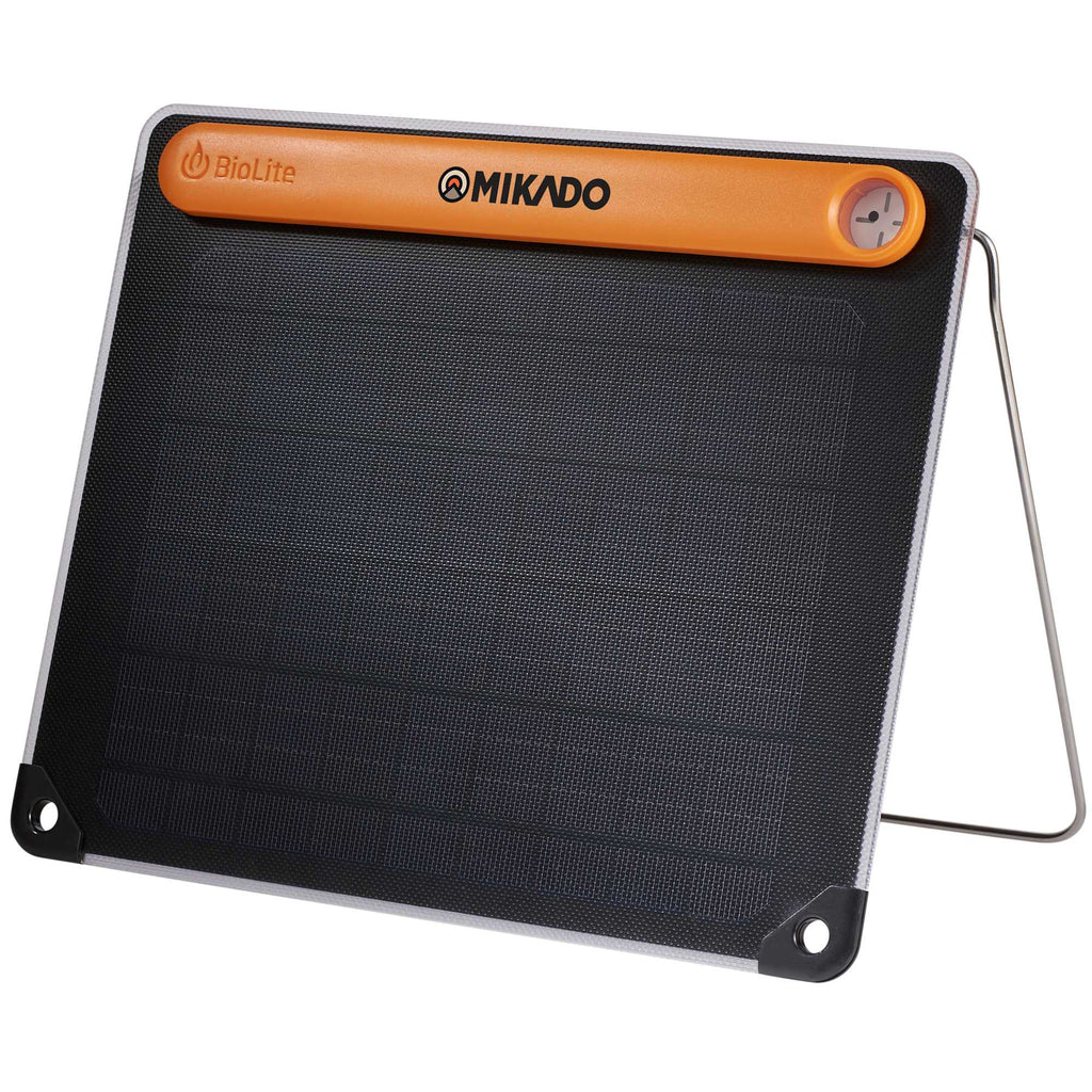 BioLite SolarPanel 5+ with 3,200 mAh Battery Full Color - Orange - Left Angle 2