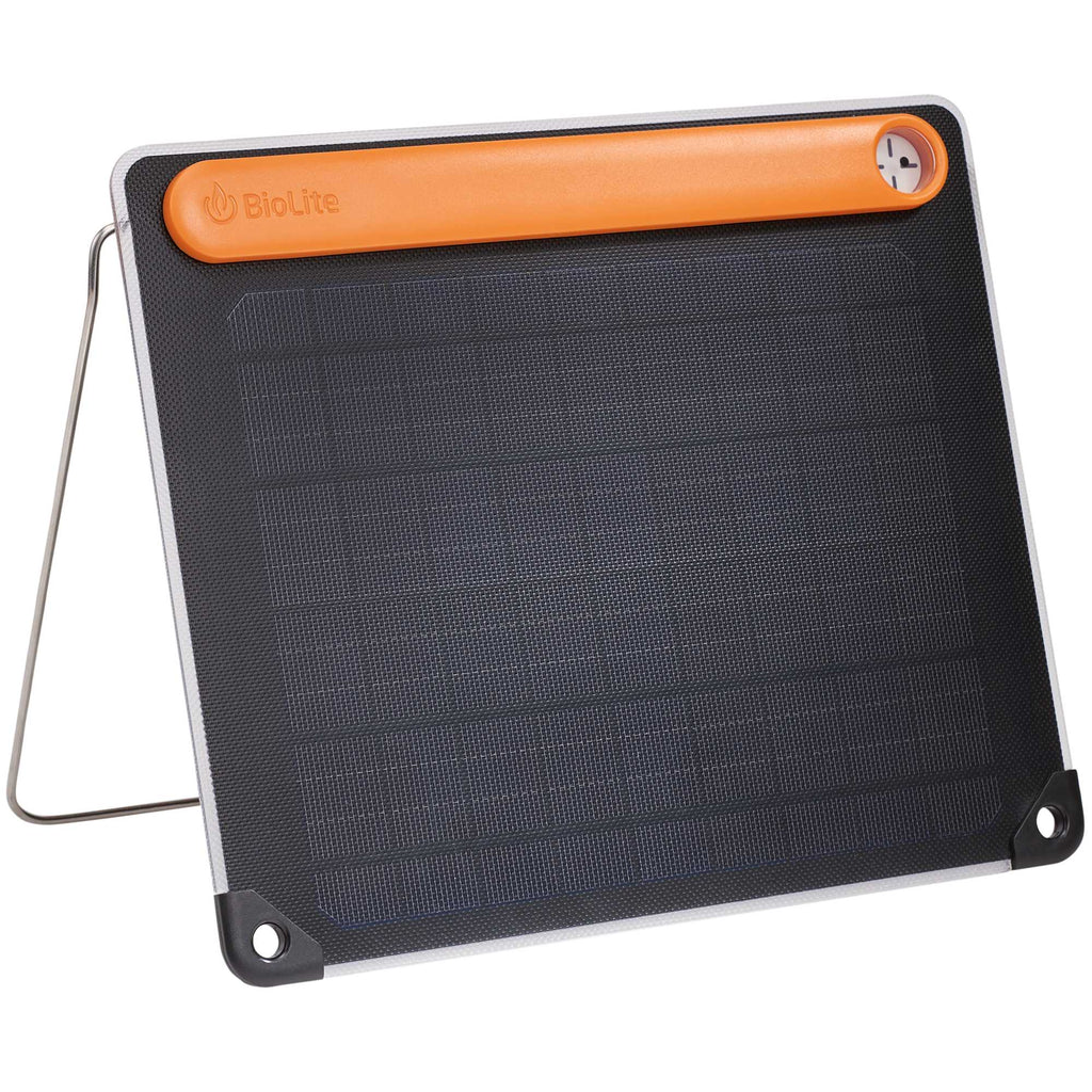 BioLite SolarPanel 5+ with 3,200 mAh Battery Full Color - Orange - Right Angle 4