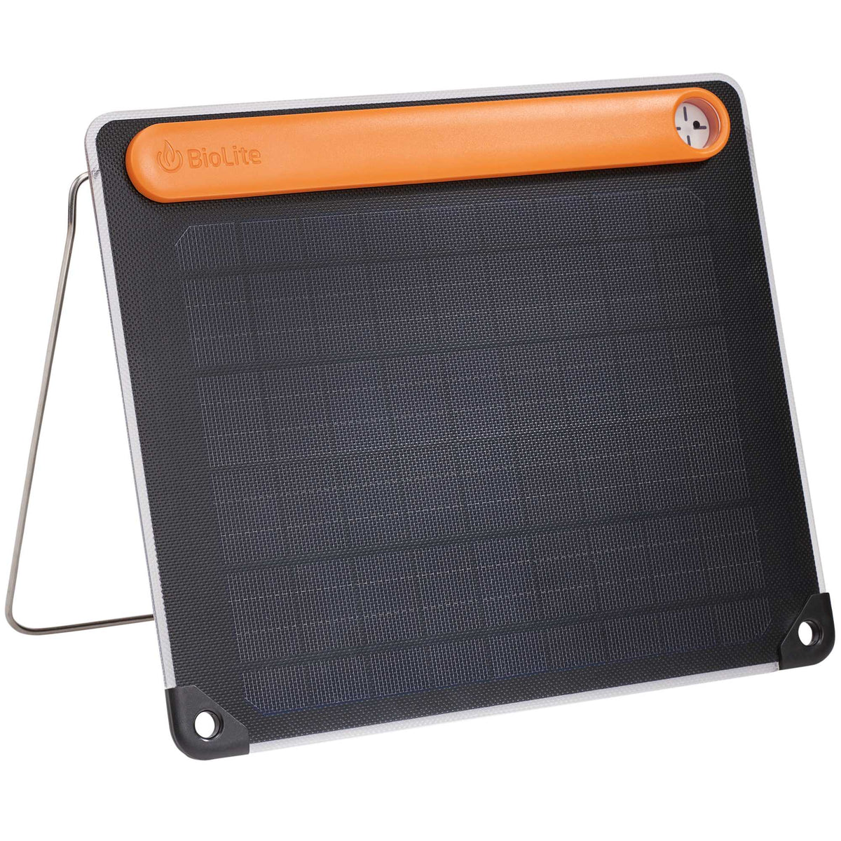 BioLite SolarPanel 5+ with 3,200 mAh Battery Full Color - Orange - Right Angle 4