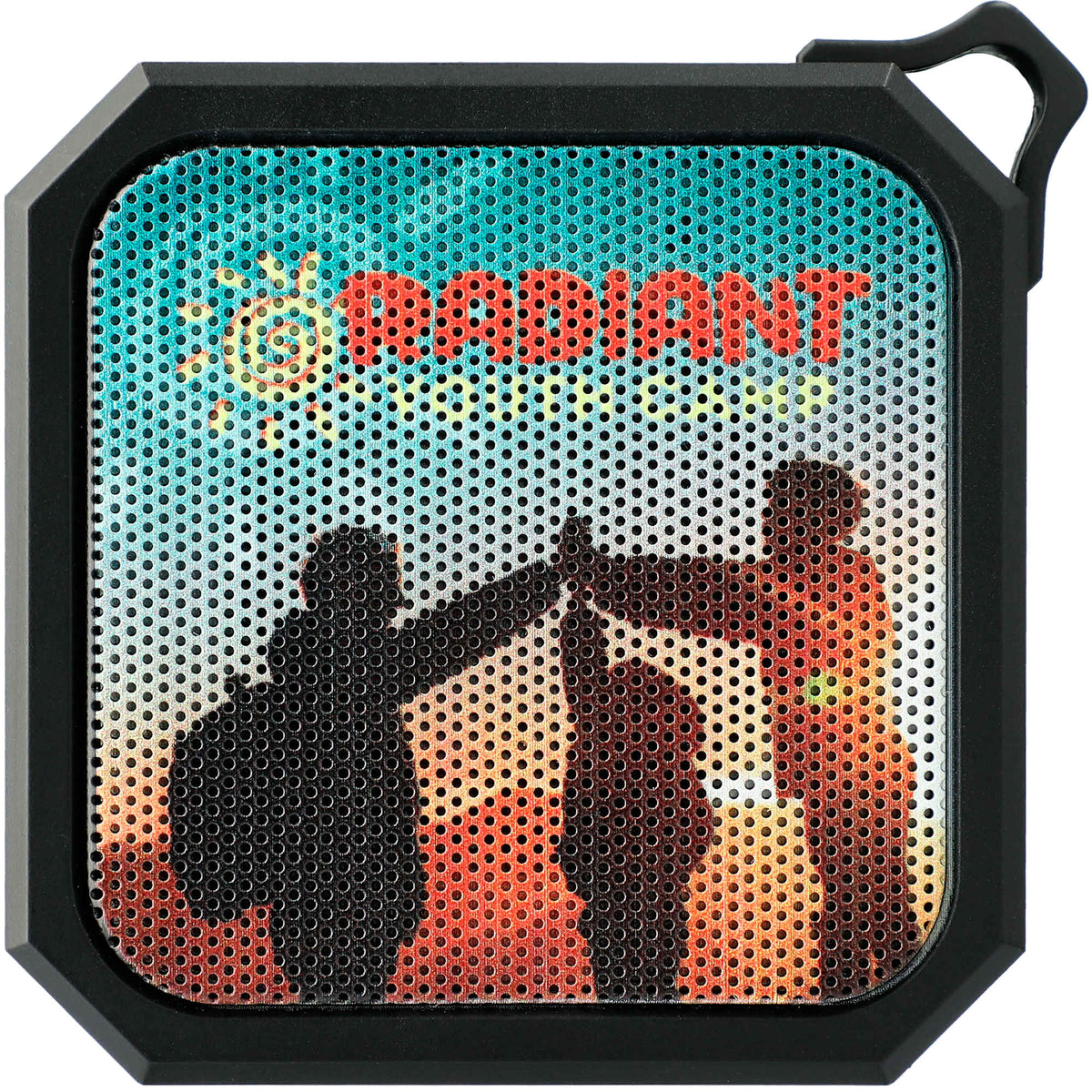 Blackwater Mini Waterproof Speaker with Carabiner Full Color - Black - Front