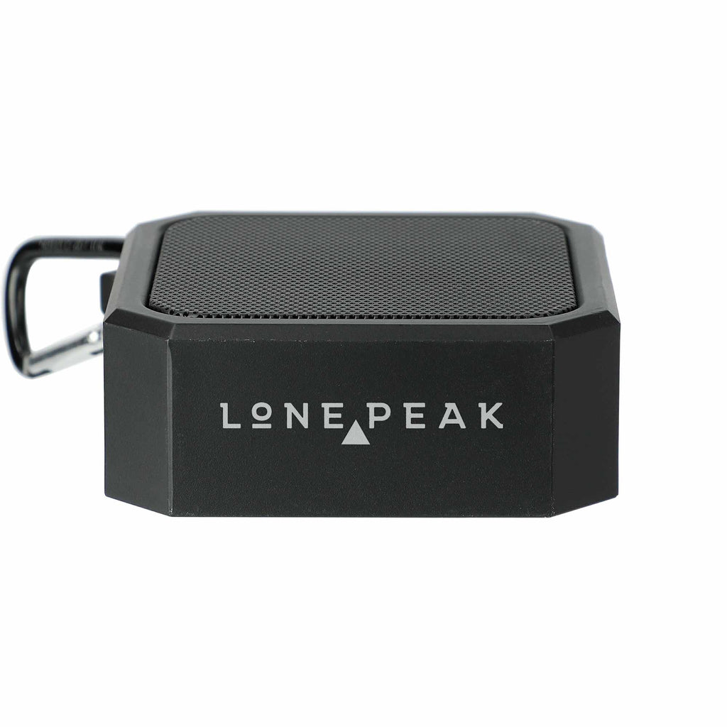 Blackwater Mini Waterproof Speaker with Carabiner Full Color - Black - Right Angle