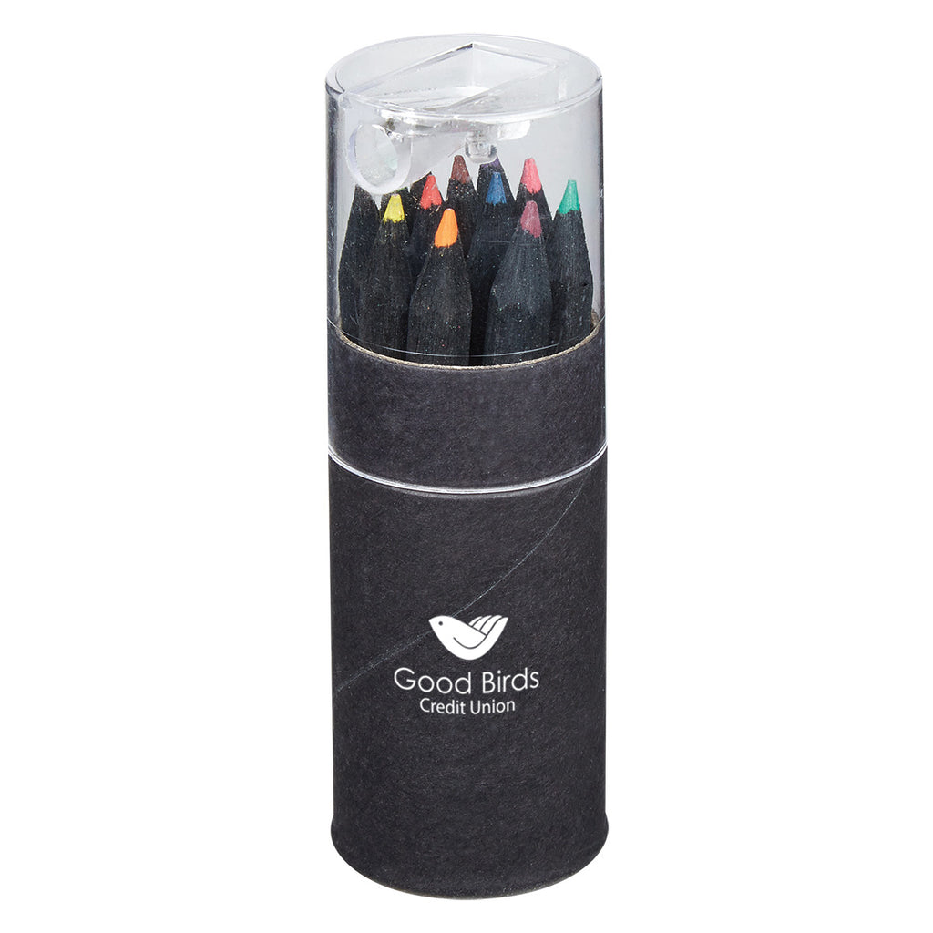 Blackwood Colored Pencil Set in a Tube with Sharpener, 12 Piece - Optional_Padprint