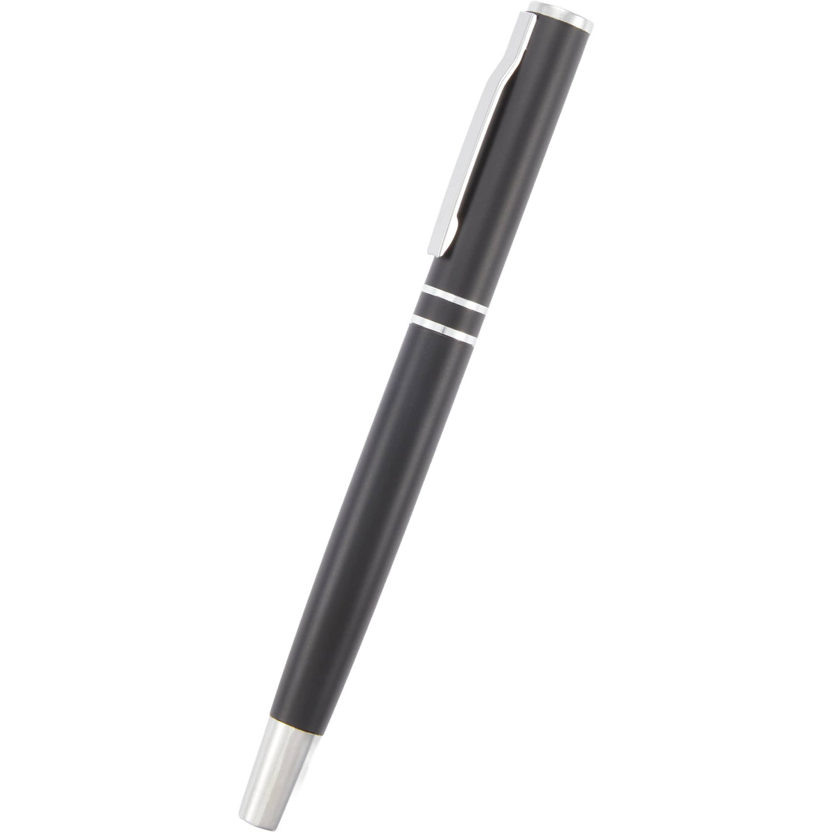 Blair Rollerball Pen in Recycled Aluminum Laser Engraving - Black - Detail
