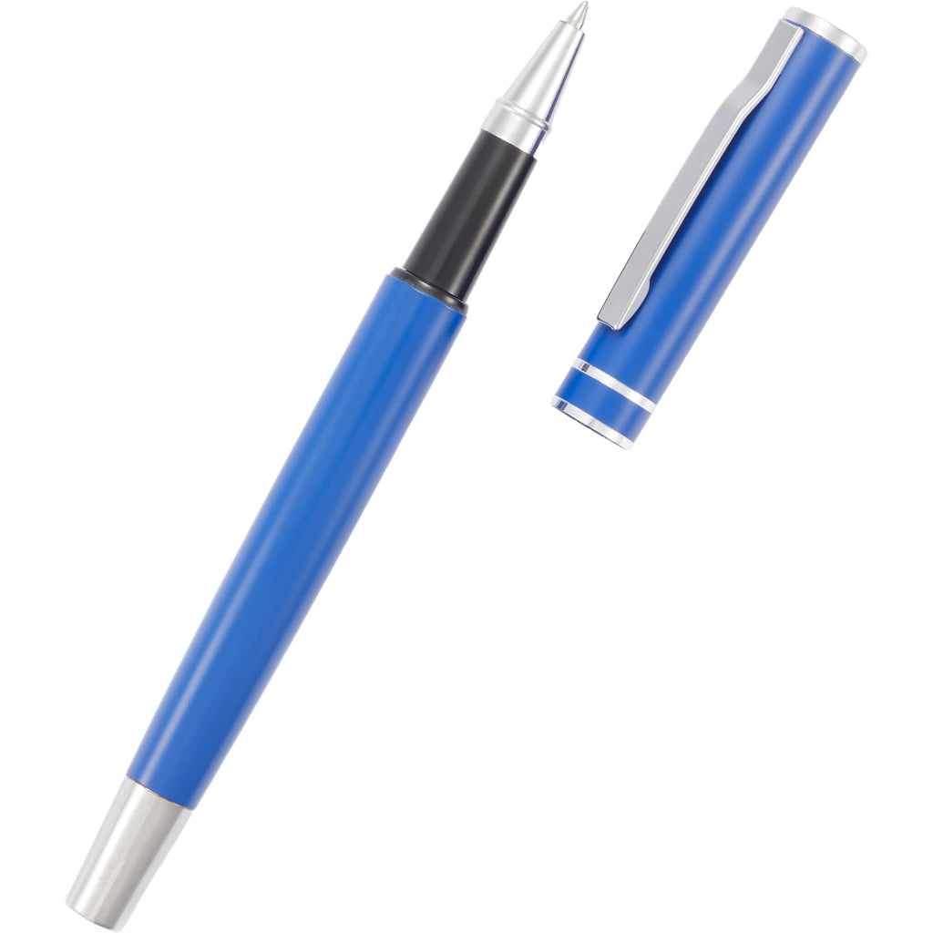 Blair Rollerball Pen in Recycled Aluminum Laser Engraving - Blue - Detail 3