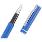 Blair Rollerball Pen in Recycled Aluminum Laser Engraving - Blue - Detail 4