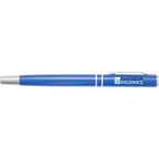 Blair Rollerball Pen in Recycled Aluminum Laser Engraving - Blue - Front
