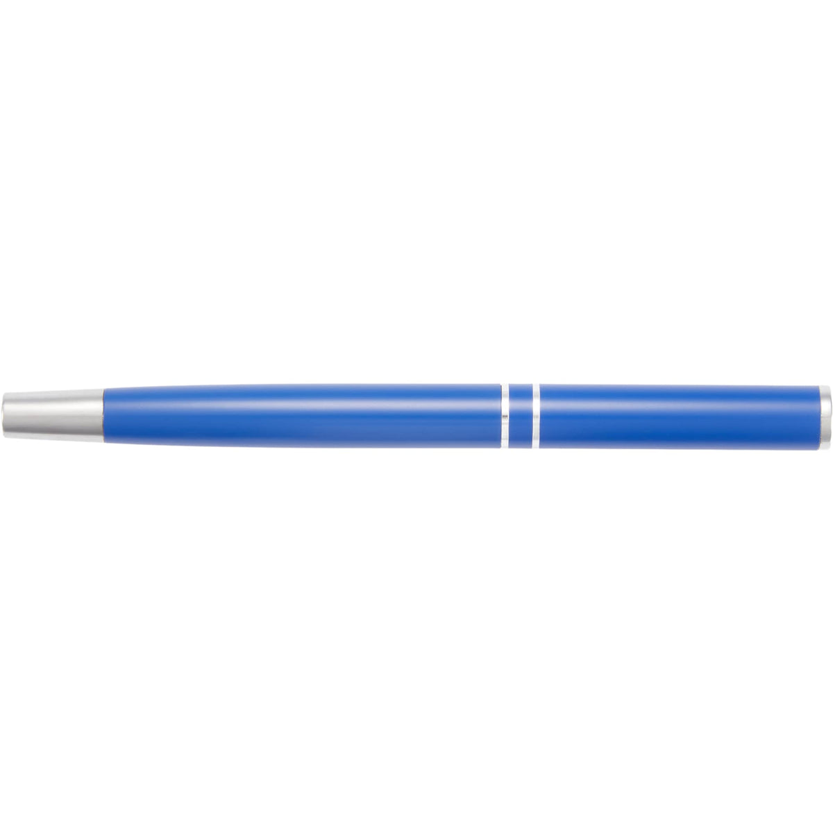 Blair Rollerball Pen in Recycled Aluminum Laser Engraving - Blue - Top