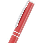 Blair Rollerball Pen in Recycled Aluminum Laser Engraving - Red - Detail 2