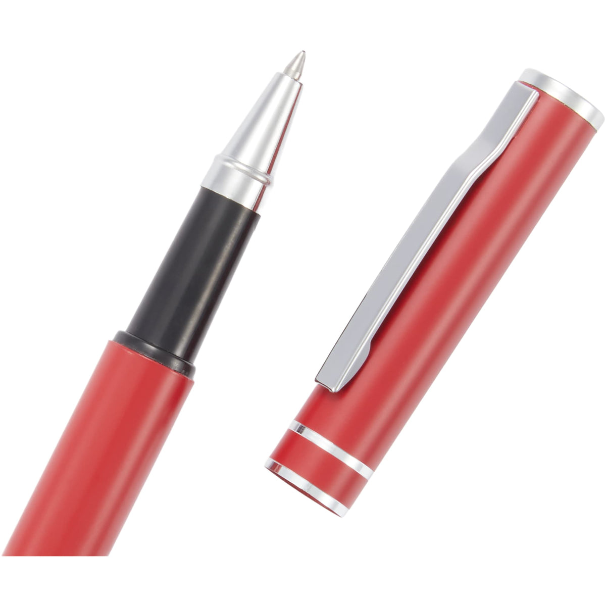 Blair Rollerball Pen in Recycled Aluminum Laser Engraving - Red - Detail 4