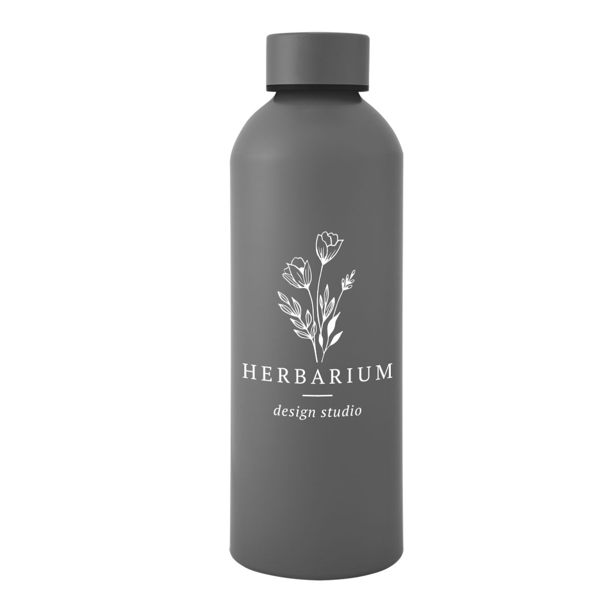 Blaire Recycled Aluminum Bottle, 25 oz - Gray - Blank.jpg_Silkscreen