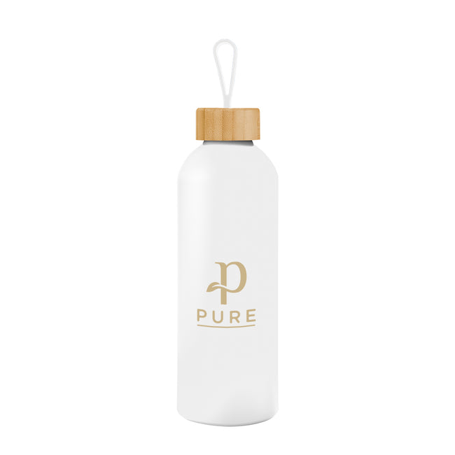 Blaire Recycled Aluminum Bottle, Bamboo Lid and Handle, 25 oz