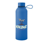 Blaire Recycled Aluminum Bottle with Silicone Carry Strap, 25 oz - Blue - Colorbrite