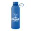 Blaire Recycled Aluminum Bottle with Silicone Carry Strap, 25 oz - Blue - Silk Screen