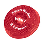 Blinking Light with a Back Clip, Round - Red - Pad Print
