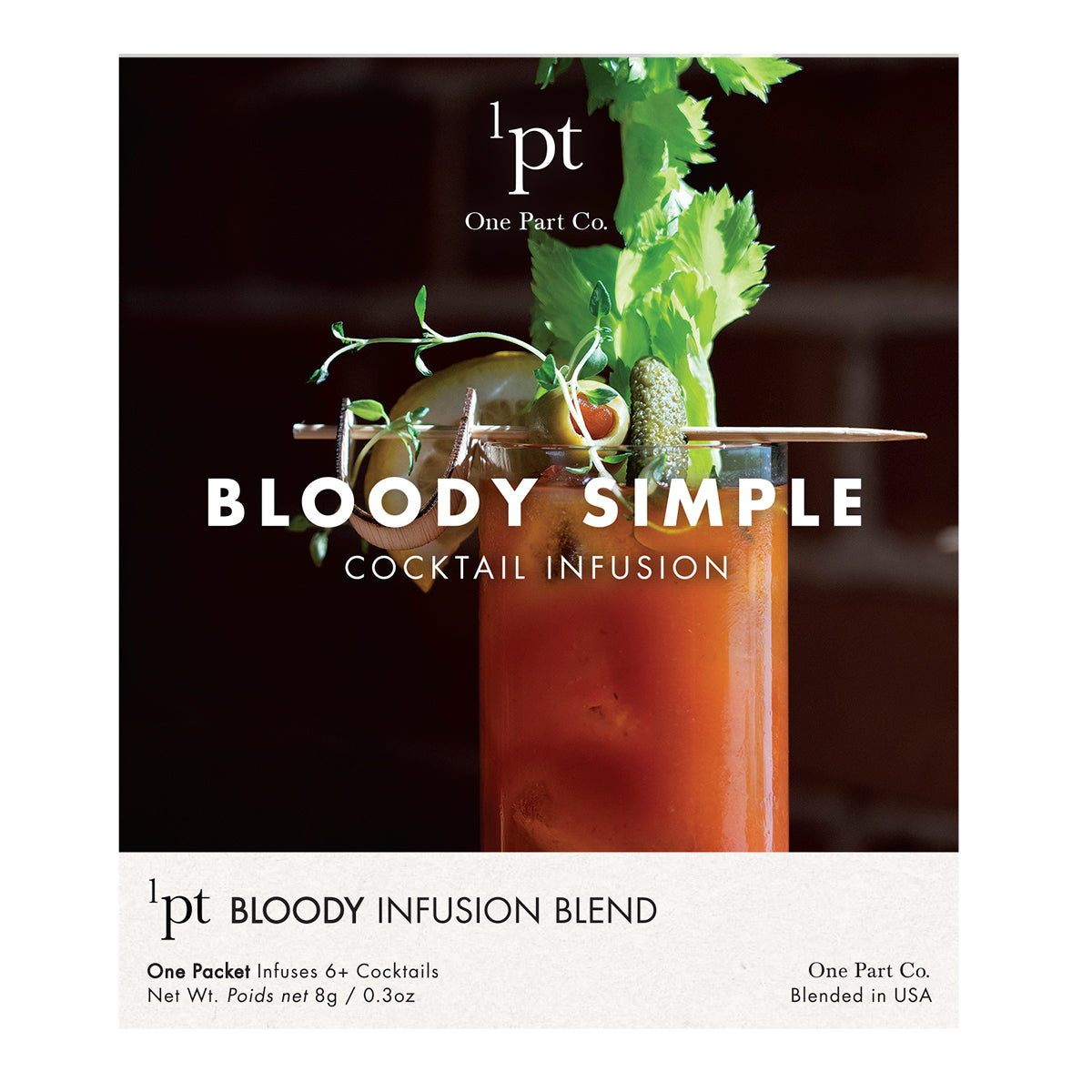 Bloody Simple Cocktail Infusion Packet - White