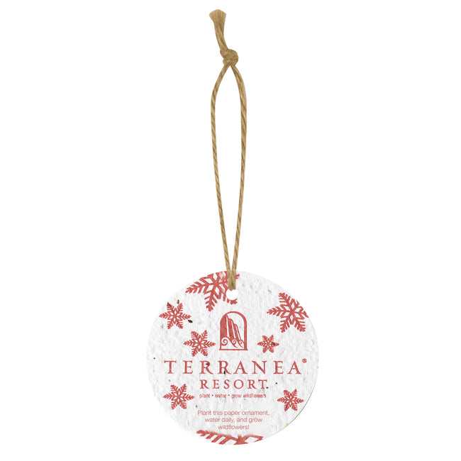 Bloomin Plantable Holiday Ornament, Circle